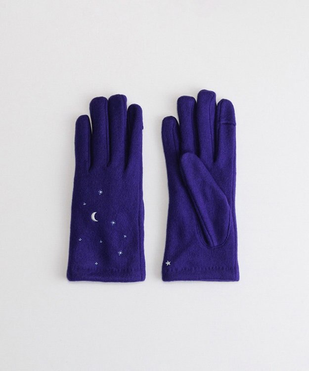 ORuKuBET 夜空刺繍ジャージグローブ(WOMEN)【タッチパネル対応】