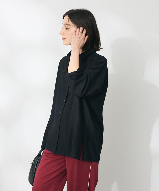 CRAFT STANDARD BOUTIQUE バックプリーツシャツ Black