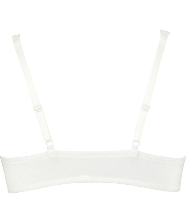 Wing ジュニア ノンワイヤーブラ Wing Teen きちんとささえる オーガニックコットン混(身生地部) 【STEP3 まるみをおびてきた胸に】 ハーフトップ  RB2018 ウイング／ワコール アイボリー