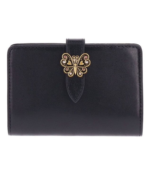 ANNA SUI ロジェ 内ファスナーミニ財布 ブラック