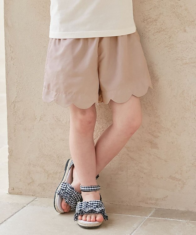 ANY KIDS 水陸両用 柄が浮き出る ショートパンツ ベージュ