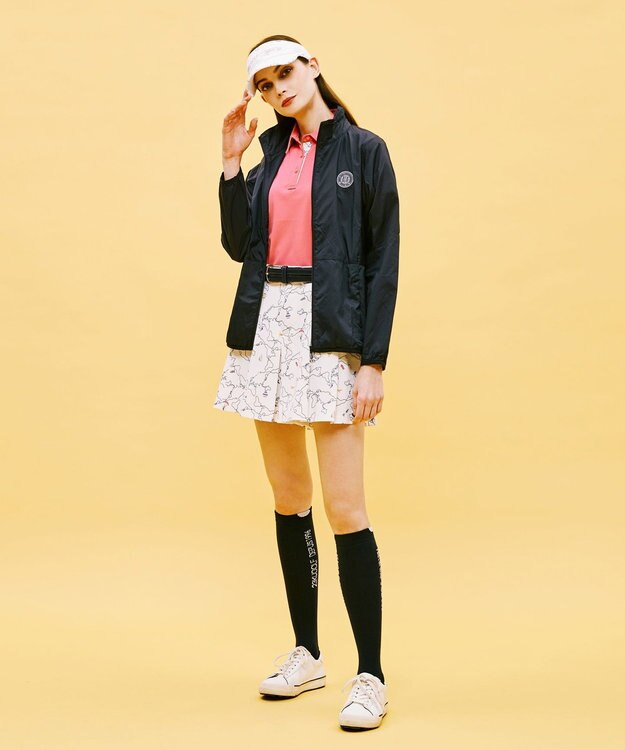 23区GOLF 【WOMEN】ワールドマップ柄 ボックスプリーツ入り キュロットスカート ホワイト系5