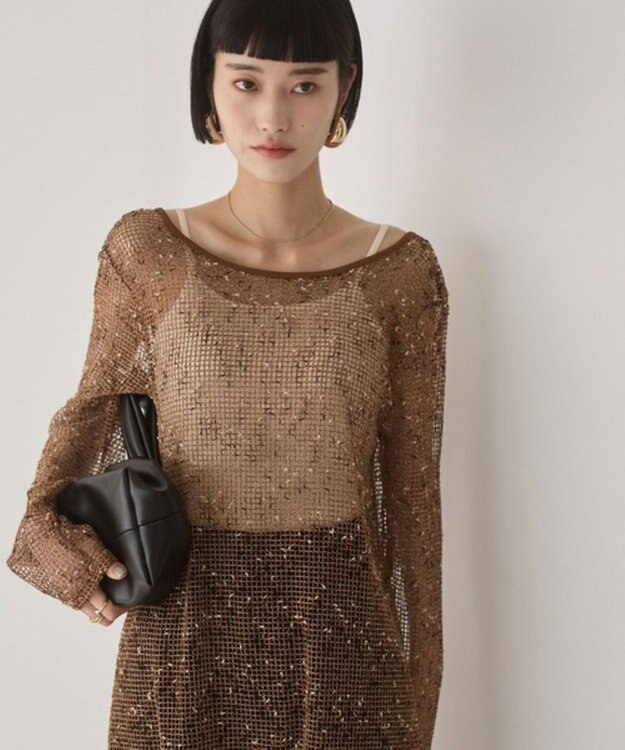 WEGO 【ANGIE VINTAGE】メッシュワンピース ベージュ