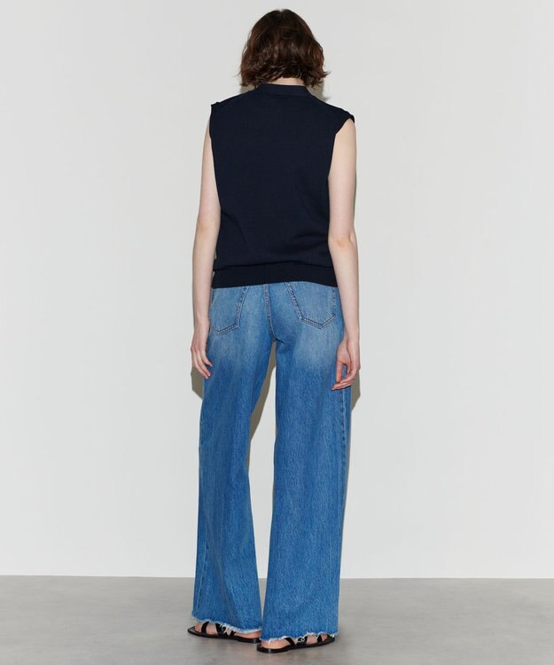 NAVE 【Nave 　洗える】ルピナス コットンニットベスト ネイビー系