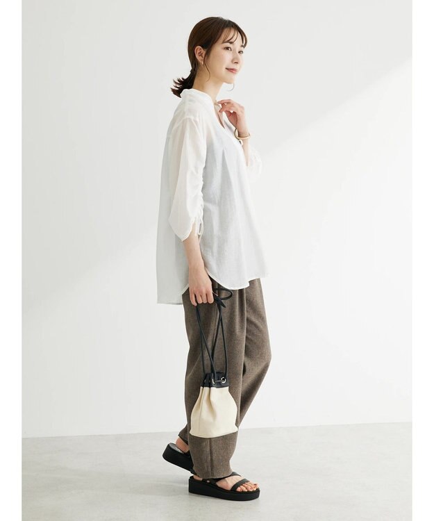 Green Parks ・ＥＬＥＮＣＡＲＥ　ＤＵＥ　ドロストスリーブチュニック Off White