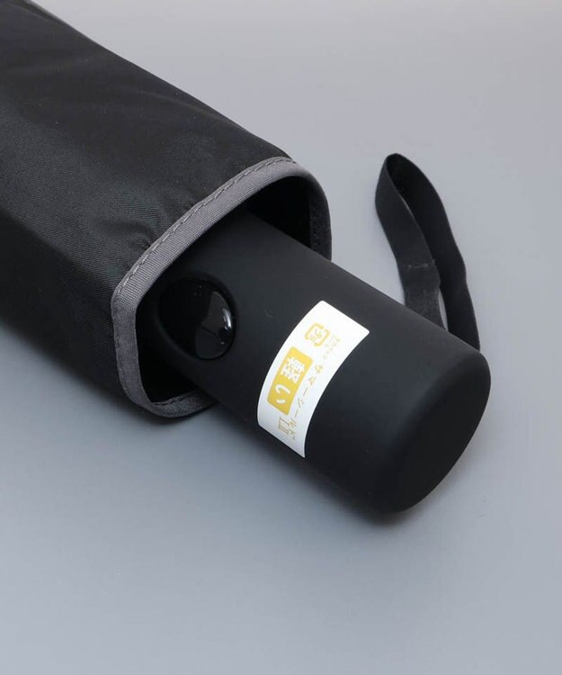 AURORA 【 BLAO（ブラオ）】パイピング晴雨兼用傘(折りたたみ傘) ブラック