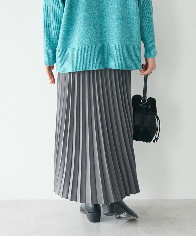 CRAFT STANDARD BOUTIQUE アコーディオンプリーツスカート Dark Gray