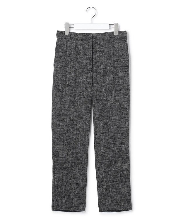 ICB L 【先行予約】ミックスブッチャー クロップドパンツ ブラック×オフホワイト