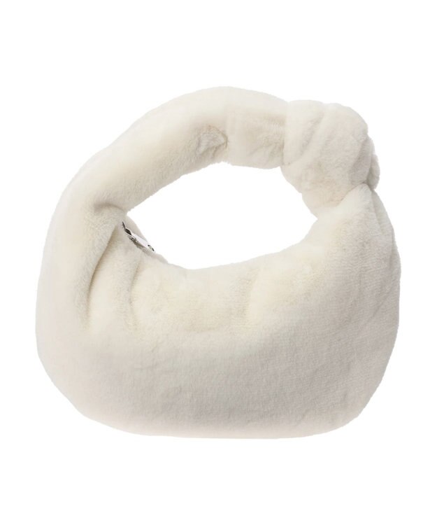 earth music&ecology ワンノットファーバッグ Ivory