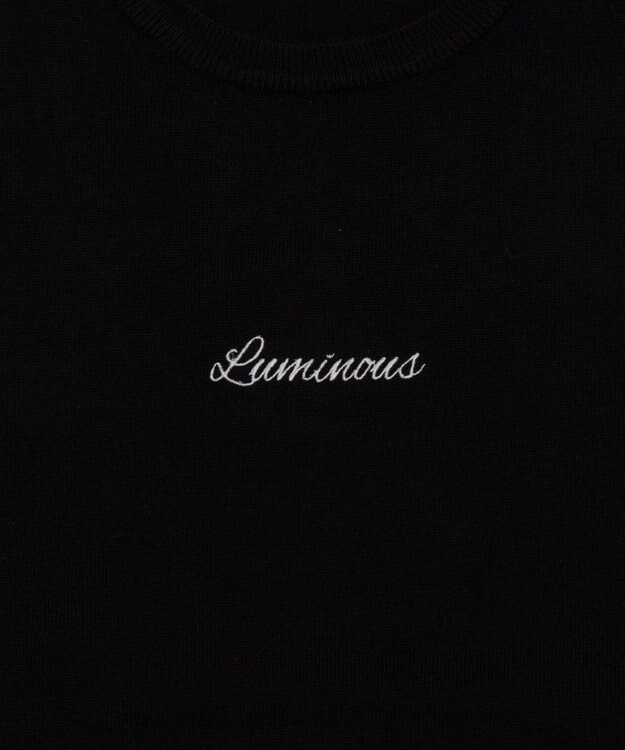 WEGO アクセ付きワンポイントニットプルオーバー（LS） ブラック