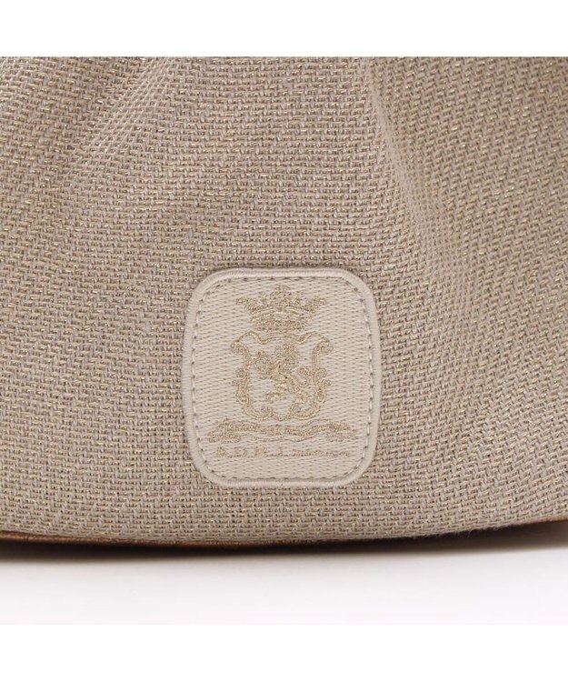 A.D.M.J. 【ファブリック】リネンラメクロス/前金具付トート32cm(Dカン＋)リネンラメクロス/前金具付トート40cm(Dカン＋) GOLD