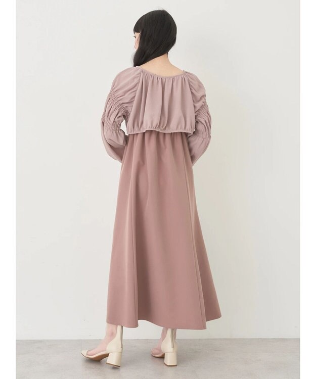 earth music&ecology ＳＥＴ２点ボレロ＋キャミワンピース Dark Pink