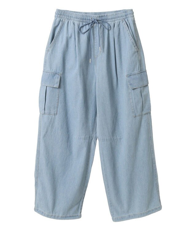 Green Parks ライトデニムカーゴパンツ Black