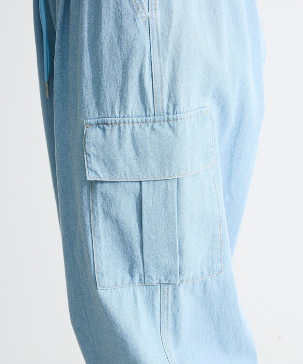 Green Parks ライトデニムカーゴパンツ Black