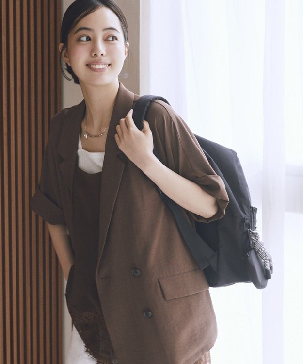 earth music&ecology ぷくぷくチャーム付リュック Black