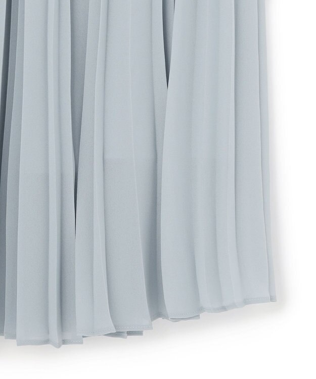 ICB L 【先行予約】ライトジョーゼットプリーツ スカート ライトデニム