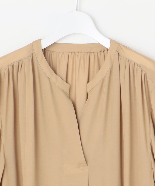 自由区 L 【17号サイズまで展開・カタログ掲載】ソフトシルクビエラ ワンピース ベージュ