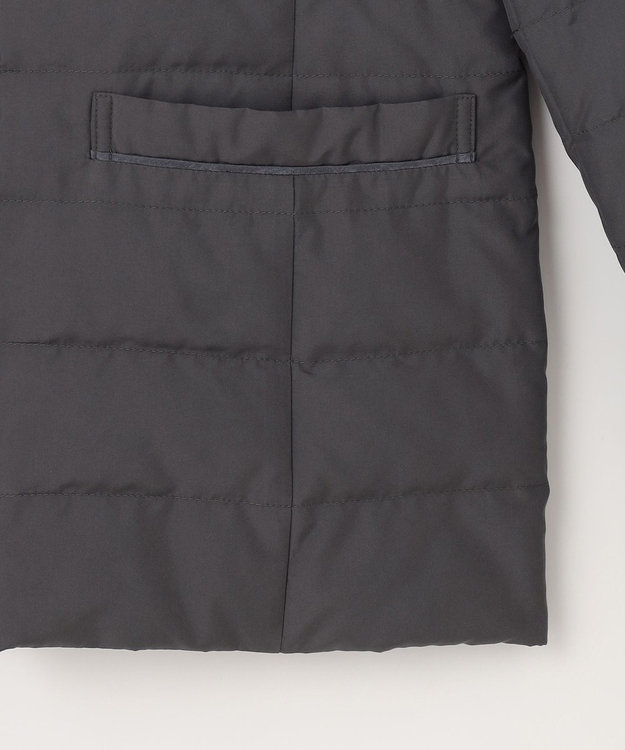 自由区 【カタログ掲載】ライトダウンリバーシブルノーカラー ジャケット スレート