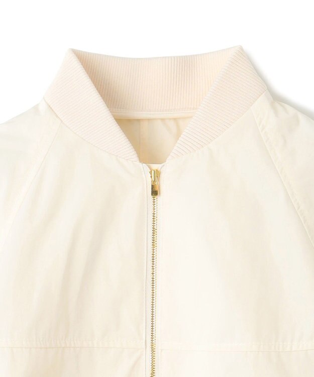 BEIGE， 【洗える】LOTUS / ライトショートブルゾン Ecru