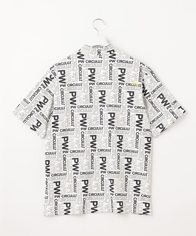 PW CIRCULUS 【UVカット / 吸水速乾 / 伸縮性抜群】【MEN】ＰＷロゴ＆チェックモックT ホワイト系5