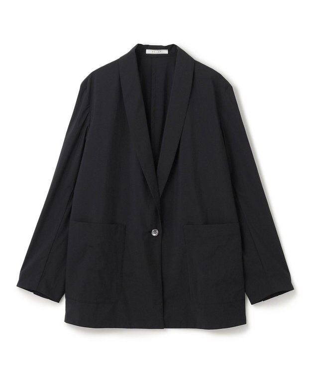 BEIGE， 【洗える/セットアップ対応】SPIGA / ショールカラーライトジャケット Black