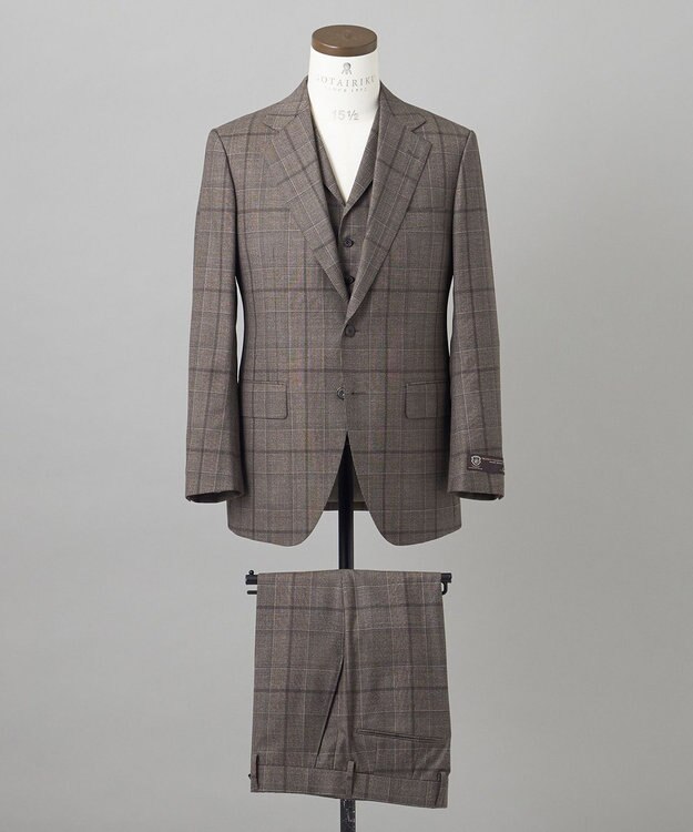 GOTAIRIKU 【TALLIA DI DELFINO】17MICRON スリーピーススーツ ダークブラウン系4