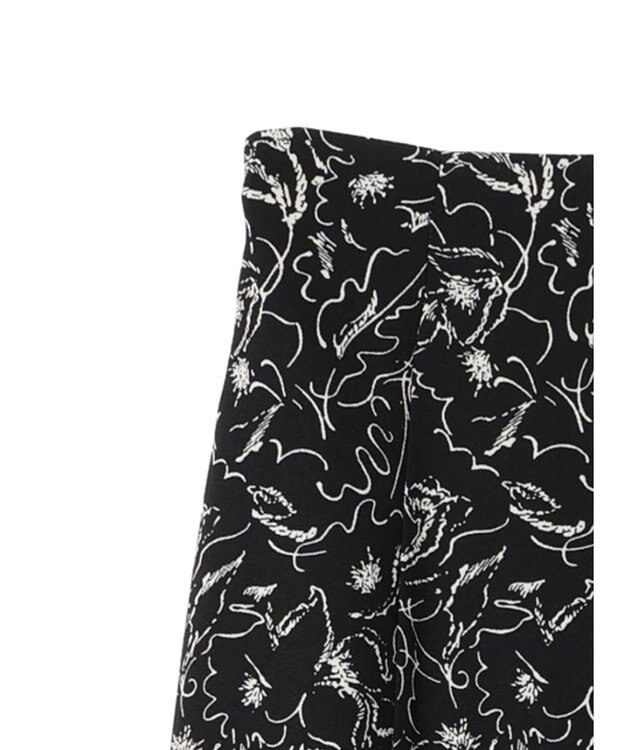 earth music&ecology 切替フラワースカート Black