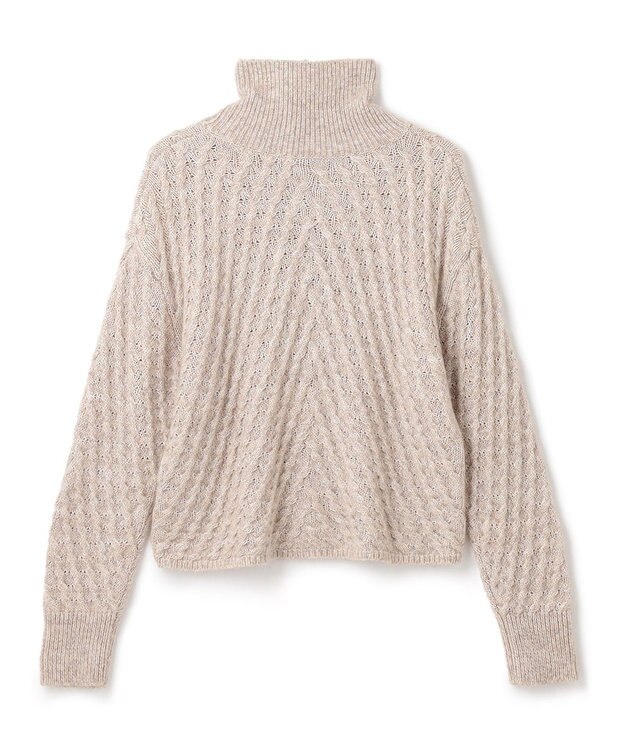 JOSEPH ファジーケーブル　ハイネックニット Khaki