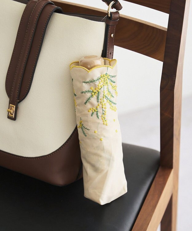YECCA VECCA 【because】ミモザ刺繍ミニ Ivory