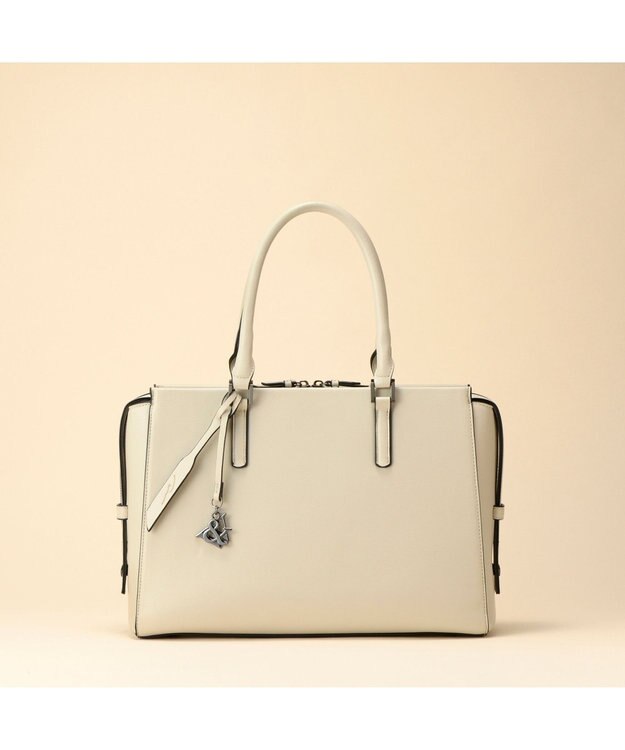 ACE BAGS & LUGGAGE 【雑誌掲載】 W&.Day Night トッテン スクエアトート A4サイズ 11752 ダブルアンドデイナイト アイボリー