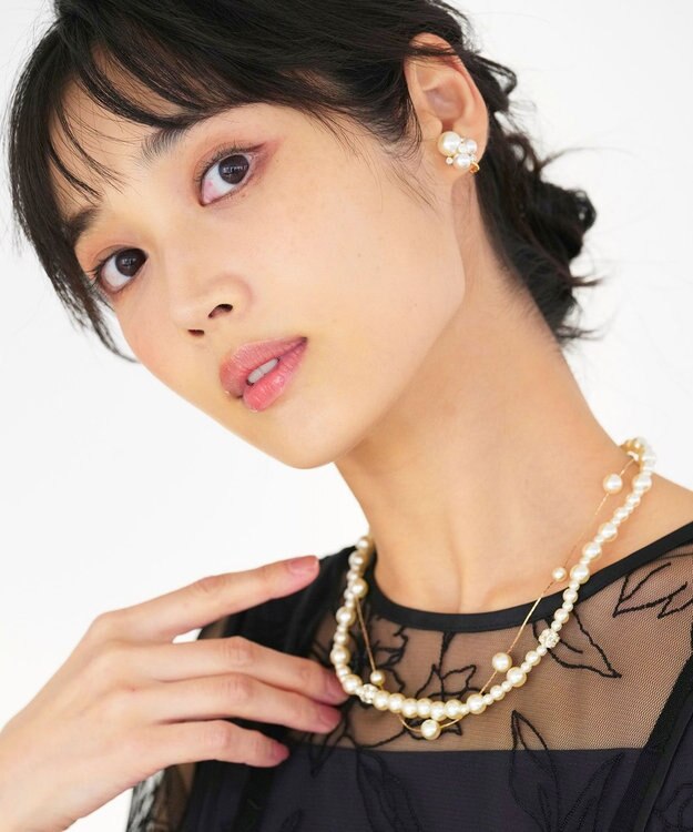 ANY SIS ミルキージュエル パール調 イヤリング キスカ