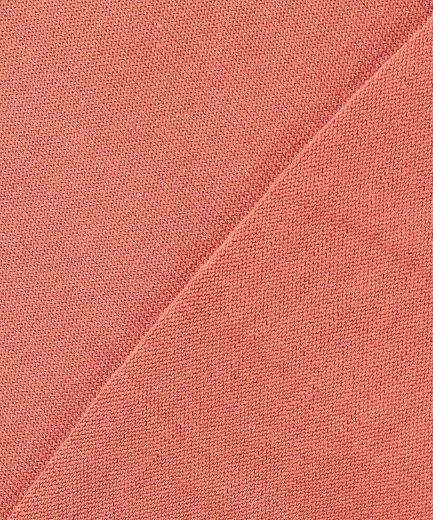 J.PRESS LADIES BASIC HT COTTON クルーネック カーディガン ローズピンク系