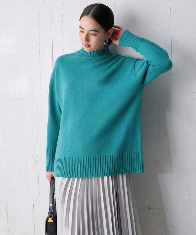 UNFILO ハイネックチュニック グリーン