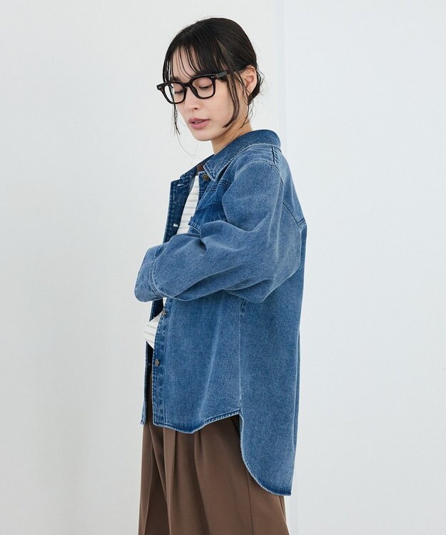CRAFT STANDARD BOUTIQUE ワークシャツブルゾン Indigo
