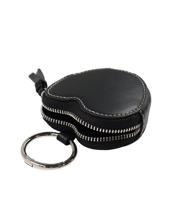 UNBILLION VERYコラボ カシュカシュ cachecache / ストラップ付きハートミニポーチモバイルストラップ ブラック