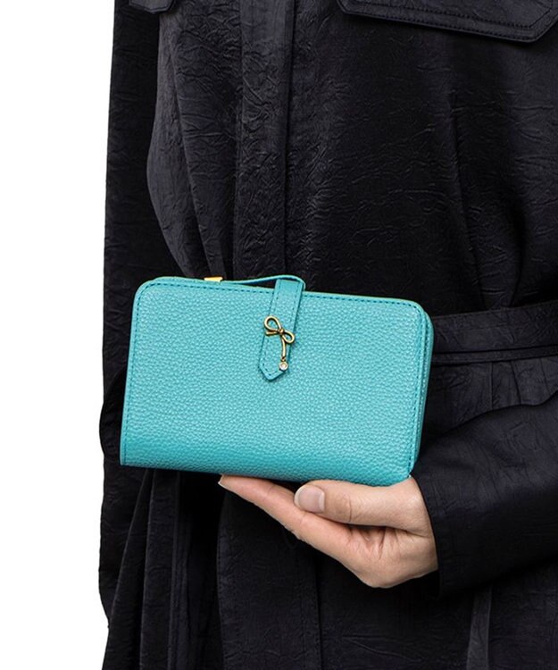 LANVIN en Bleu リュバン 二つ折り財布 ブルー