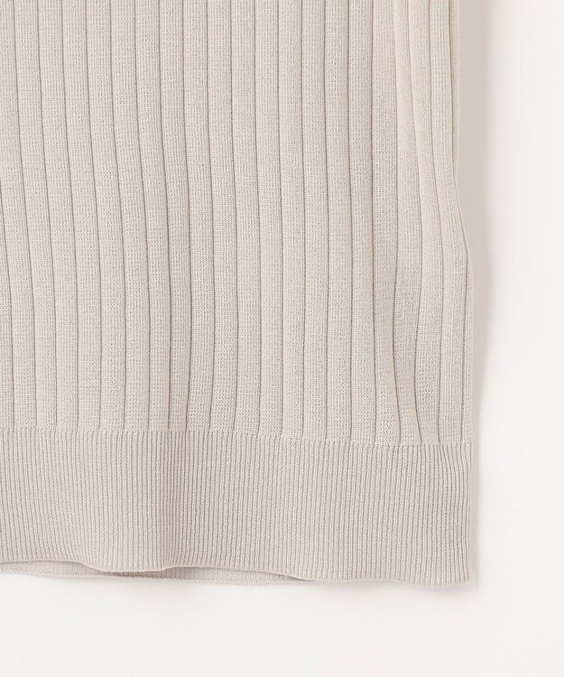 自由区 S 【アンサンブル対応・洗える】ハイツイストコットンアセテートフレンチスリーブ ニット ベージュ