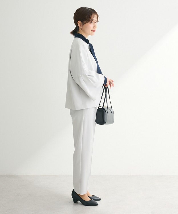 Green Parks ef-de タック袖ラグランジャケット Light Gray