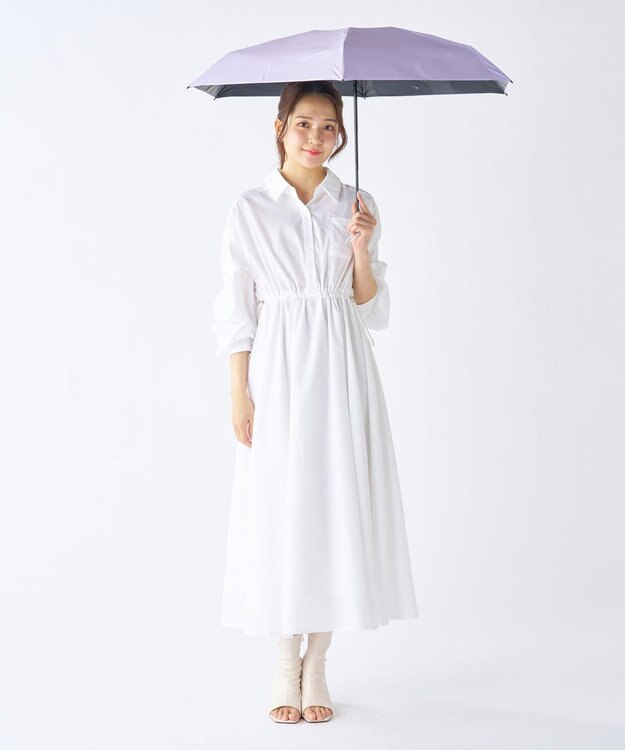 MOONBAT 【遮光100％】晴雨兼用 折りたたみ傘 コンパクト kowaza コワザ ライトパープル