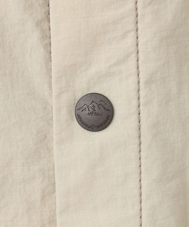 JOSEPH ABBOUD MOUNTAIN 【軽量/ECO撥水/ストレッチ/男女兼用】ライトワッシャー アウトドア 半袖 シャツ ライトグレー系