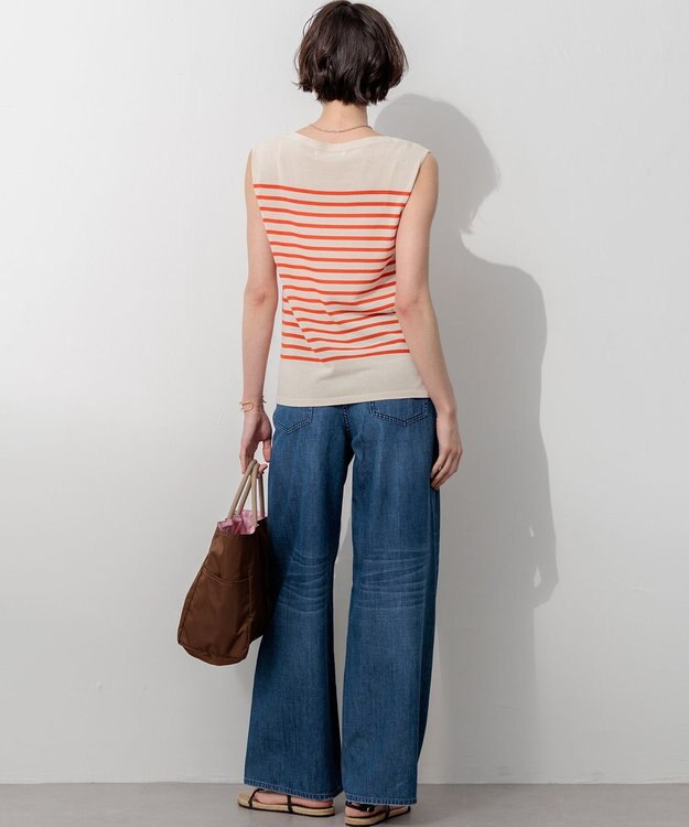 23区 【SLOW/一部店舗限定】LIGHT DENIM  ワイド パンツ ブルー