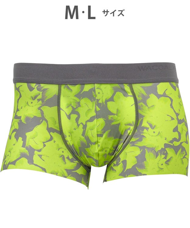 WACOAL MEN WACOAL MEN 【気持ちいいパンツ】 ボクサーパンツ ローライズ 動きにフィット フロントの安定性・快適性 フリーなカッティング(裾部分) 前閉じ ショート丈 下着 メンズ WT3529 /ワコールメン グリーン