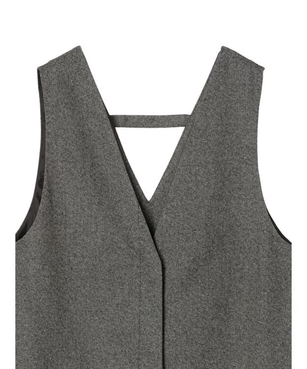 Green Parks ３ｗａｙで着られるツイード風ジャンスカ Gray