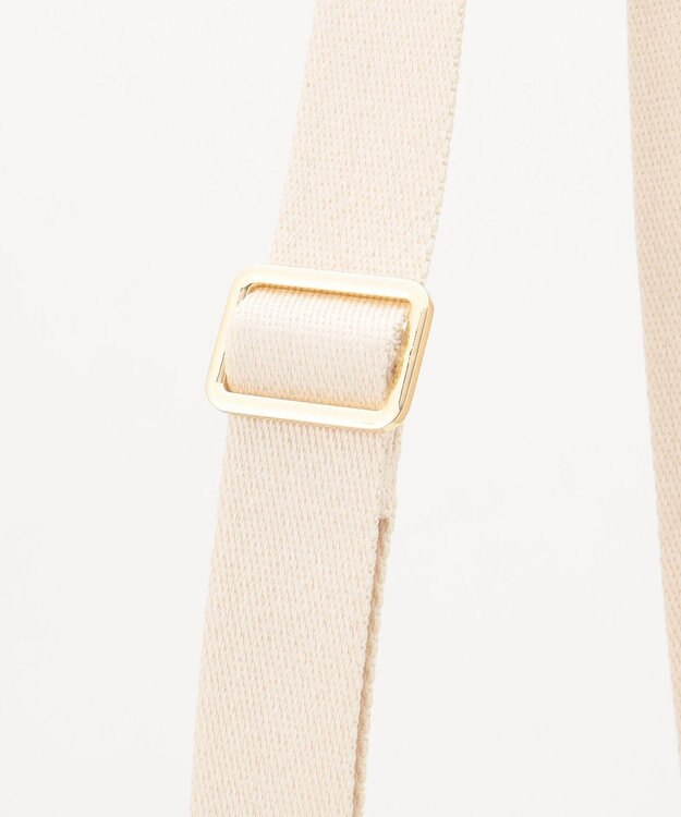 LA BAGAGERIE スクエアレザーミニショルダーバッグ グレージュ