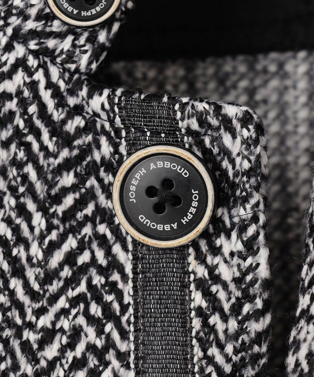 JOSEPH ABBOUD 【キングサイズ・洗える】ツィーディーフリース ブルゾン ブラック系