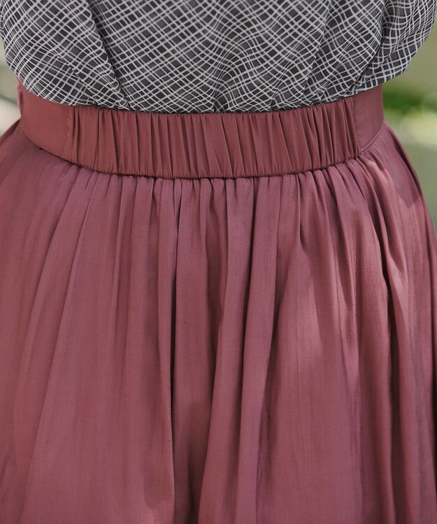 Tiaclasse パニエ付きフレアスカート ピンク