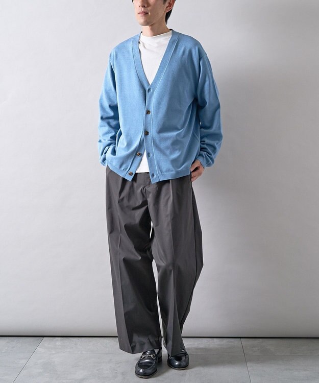 CRAFT STANDARD BOUTIQUE ドライニットカーディガン Grayish Blue