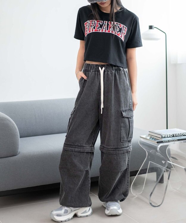 WEGO PUメッシュヒールダッドスニーカー シルバー