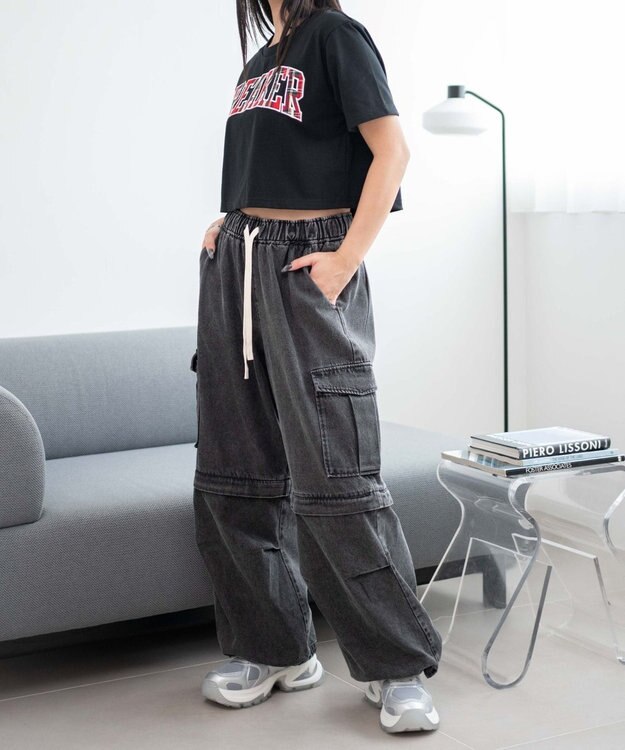 WEGO PUメッシュヒールダッドスニーカー シルバー