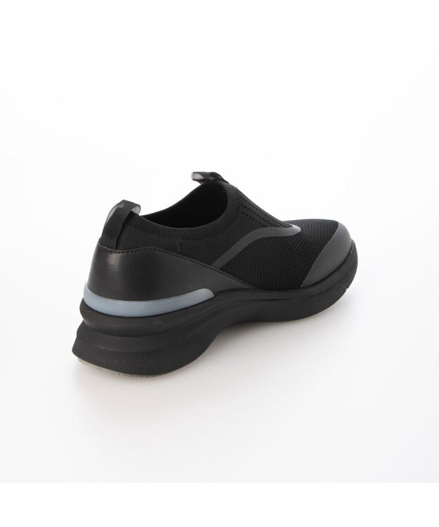 ing <ing>【レイン対応】ニットスリッポンスニーカー ブラック